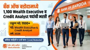 BOB Wealth Executive & Credit Analyst Bharti 2026 – 1100 Posts