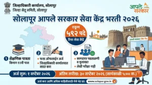 Solapur Aaple Sarkar Seva Kendra Bharti 2026 – सोलापूर जिल्ह्यात 592 सेवा केंद्रांची भरती