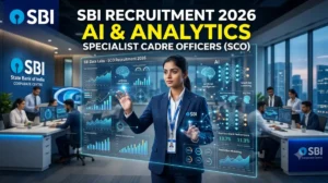 SBI AI & Analytics Specialist Cadre Officer Bharti 2026 – AI, Analytics व Data Engineering विभागात 6 पदांची भरती