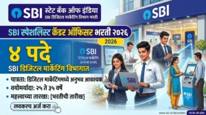 SBI Specialist Cadre Officer Bharti 2026 – डिजिटल मार्केटिंग विभागात 4 पदांची भरती